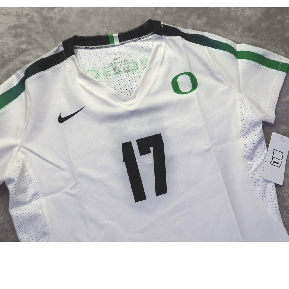 University Oregon Ducks Volleyball Jersey Size M Women's Nike #17‎ White New NWT